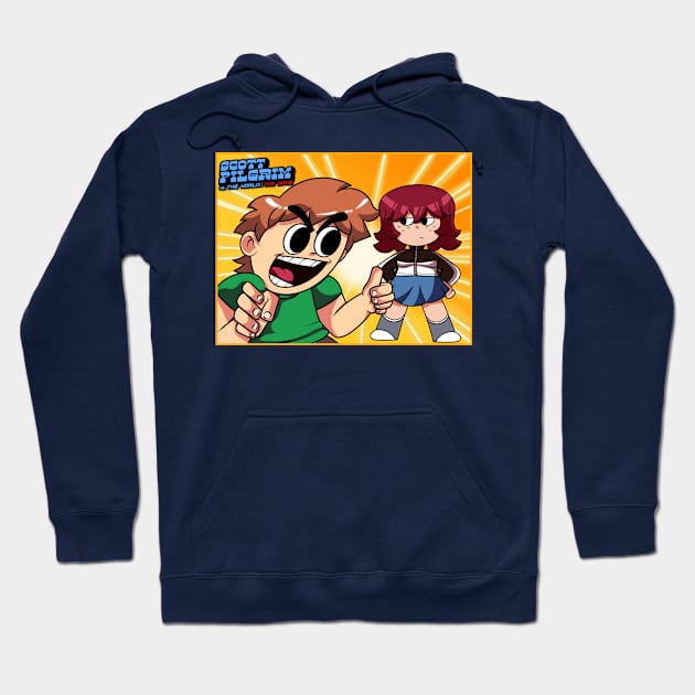 Scott Pilgrim Vs The World 🌎 Hoodie by Funnyboijulius